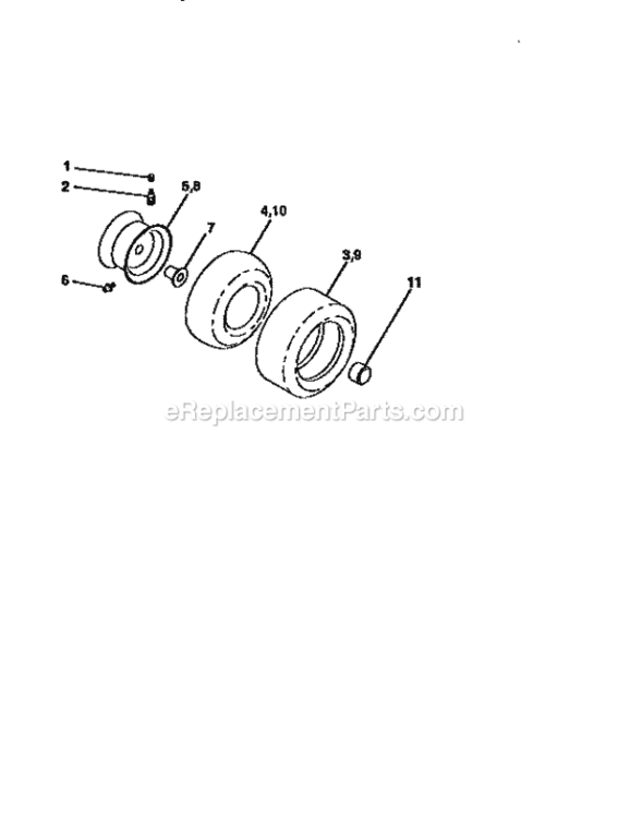 Page H Diagram and Parts List for 917259360  Craftsman Lawn Tractor