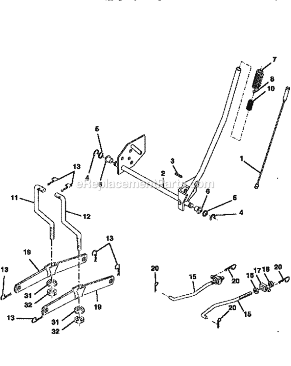 Page I Diagram and Parts List for 917259360  Craftsman Lawn Tractor