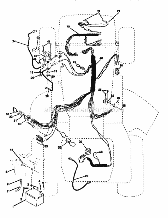 Page A Diagram and Parts List for 917259370  Craftsman Lawn Tractor
