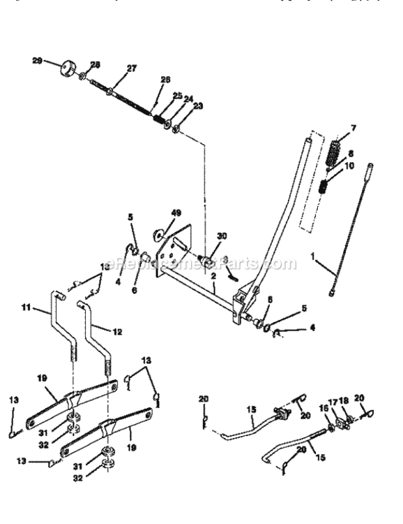 Page I Diagram and Parts List for 917259370  Craftsman Lawn Tractor
