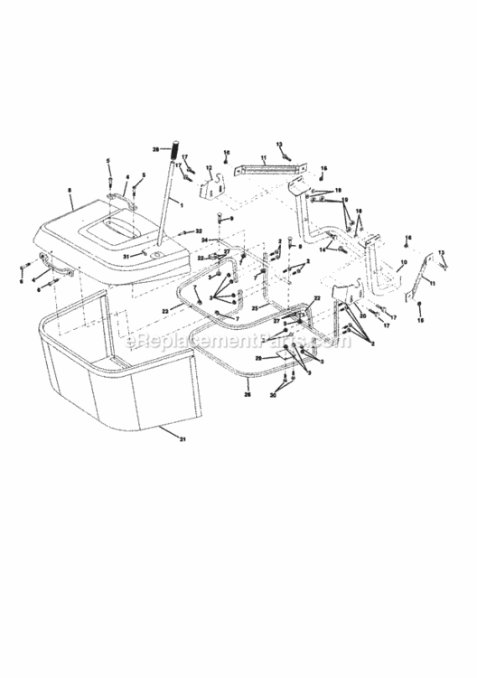 Page K Diagram and Parts List for 917259440  Craftsman Lawn Tractor