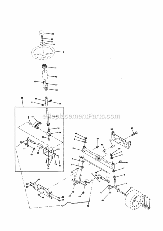 Page D Diagram and Parts List for 917259440  Craftsman Lawn Tractor