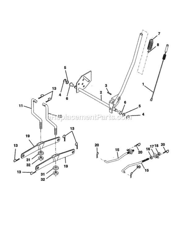 Page I Diagram and Parts List for 917259442  Craftsman Lawn Tractor