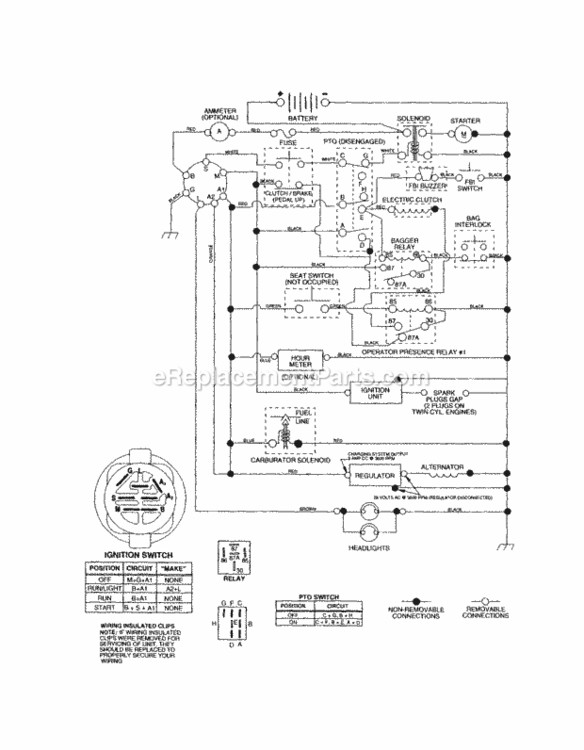 Page L Diagram and Parts List for 917259443  Craftsman Lawn Tractor