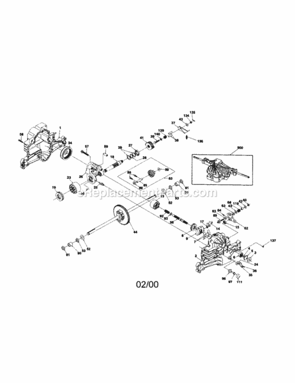 Page L Diagram and Parts List for 917259462  Craftsman Lawn Tractor