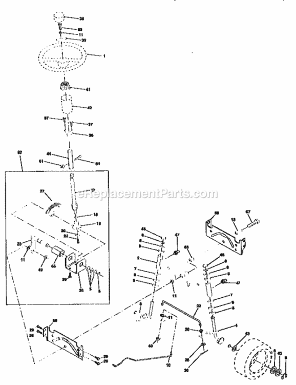Page D Diagram and Parts List for 917259520  Craftsman Lawn Tractor