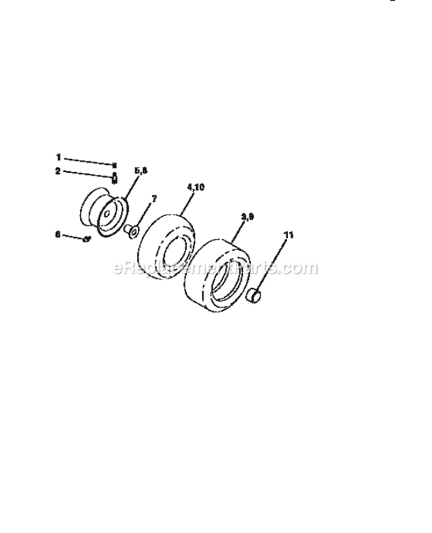 Page G Diagram and Parts List for 917259520  Craftsman Lawn Tractor