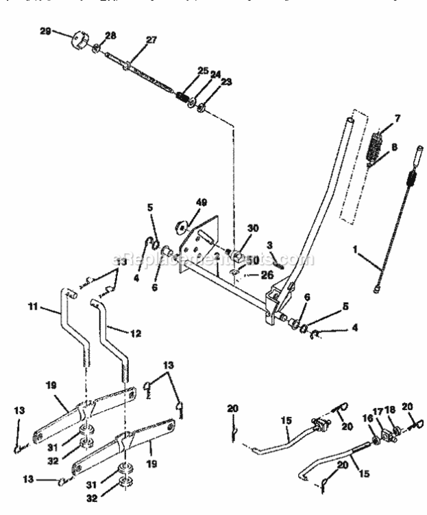 Page I Diagram and Parts List for 917259520  Craftsman Lawn Tractor