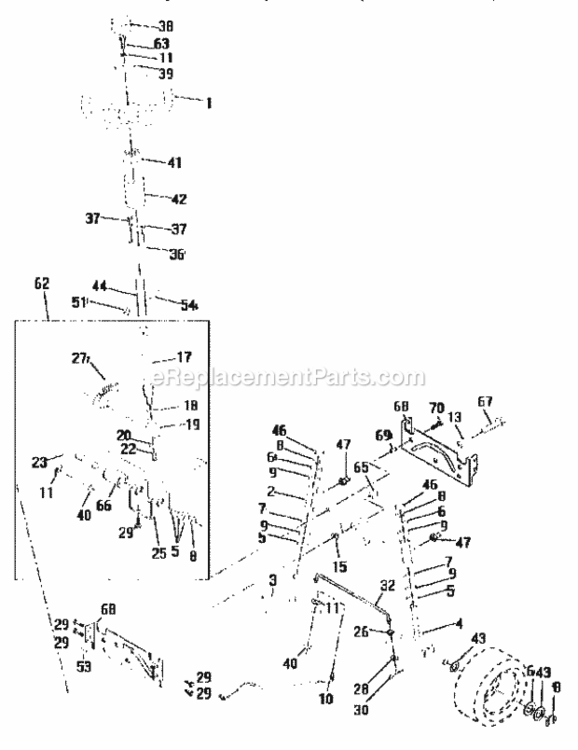 Page D Diagram and Parts List for 917259521  Craftsman Lawn Tractor
