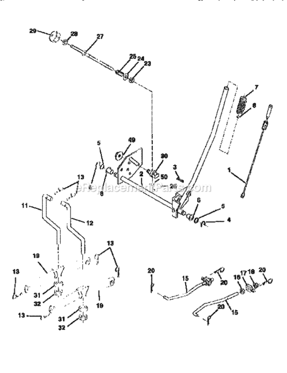 Page I Diagram and Parts List for 917259521  Craftsman Lawn Tractor