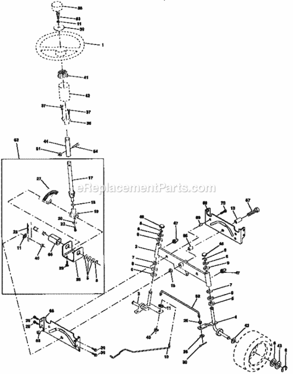 Page D Diagram and Parts List for 917259522  Craftsman Lawn Tractor