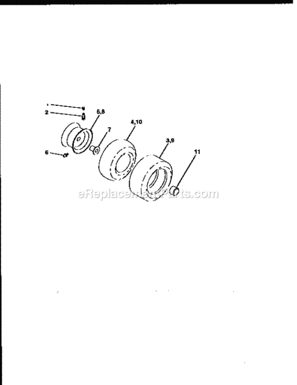 Page G Diagram and Parts List for 917259542  Craftsman Lawn Tractor