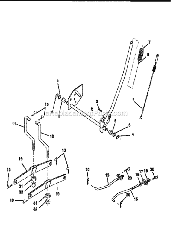 Page I Diagram and Parts List for 917259542  Craftsman Lawn Tractor