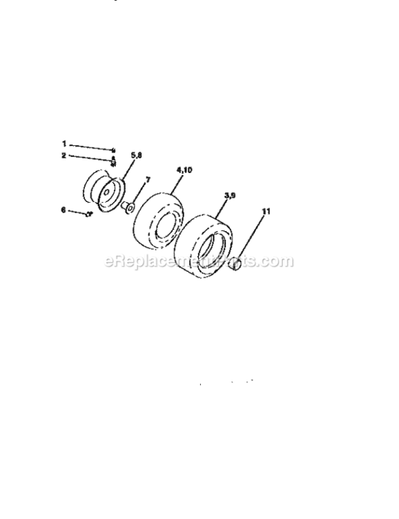 Page G Diagram and Parts List for 917259543  Craftsman Lawn Tractor