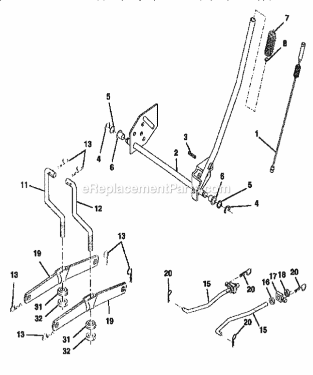 Page I Diagram and Parts List for 917259543  Craftsman Lawn Tractor