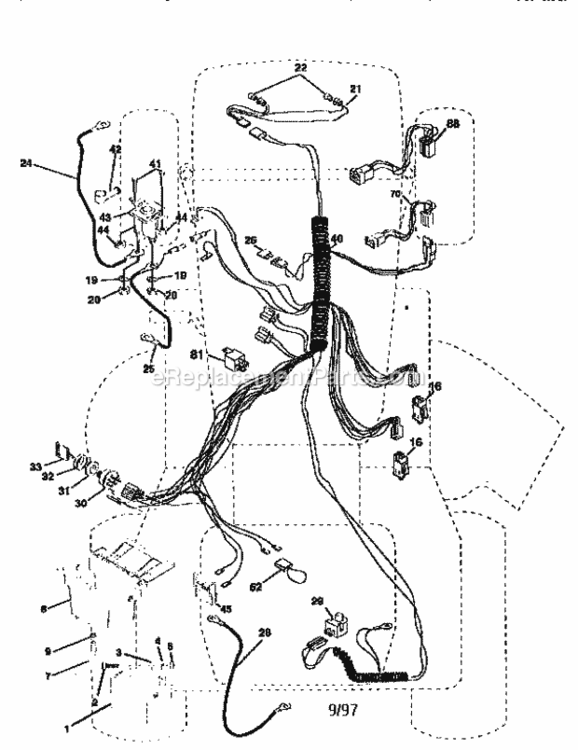 Page A Diagram and Parts List for 917259546  Craftsman Lawn Tractor