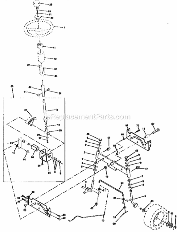 Page D Diagram and Parts List for 917259546  Craftsman Lawn Tractor