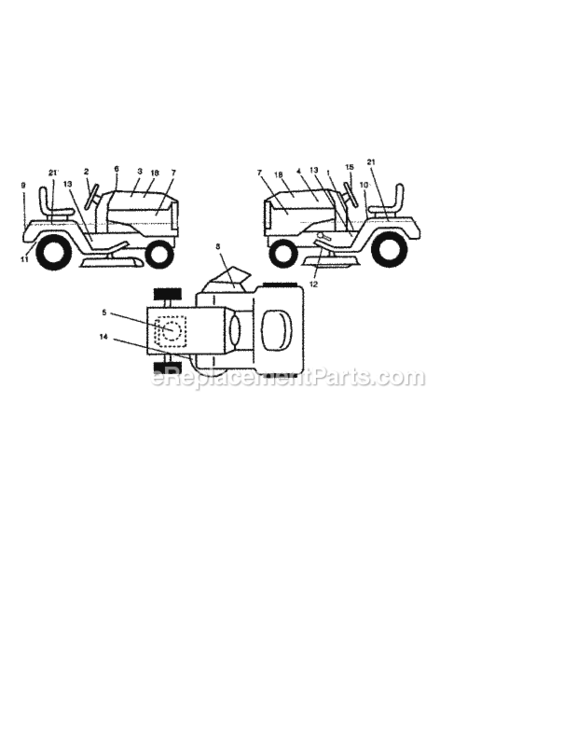 Page D Diagram and Parts List for 917259550  Craftsman Lawn Tractor