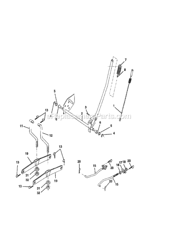 Page F Diagram and Parts List for 917259550  Craftsman Lawn Tractor
