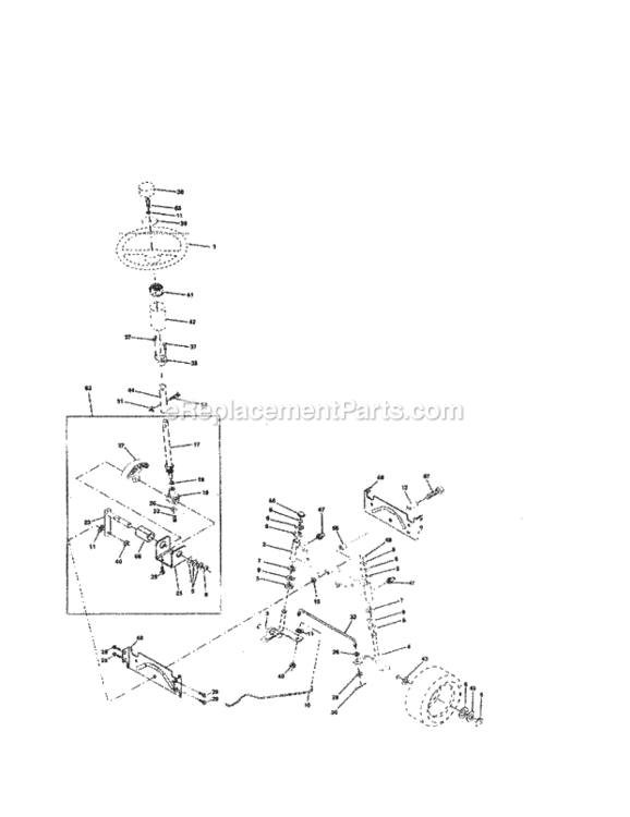 Page I Diagram and Parts List for 917259550  Craftsman Lawn Tractor