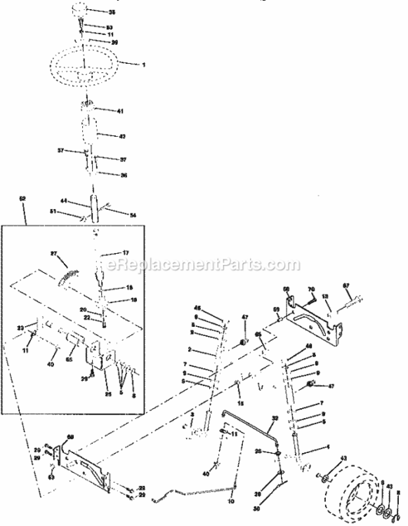 Page D Diagram and Parts List for 917259551  Craftsman Lawn Tractor
