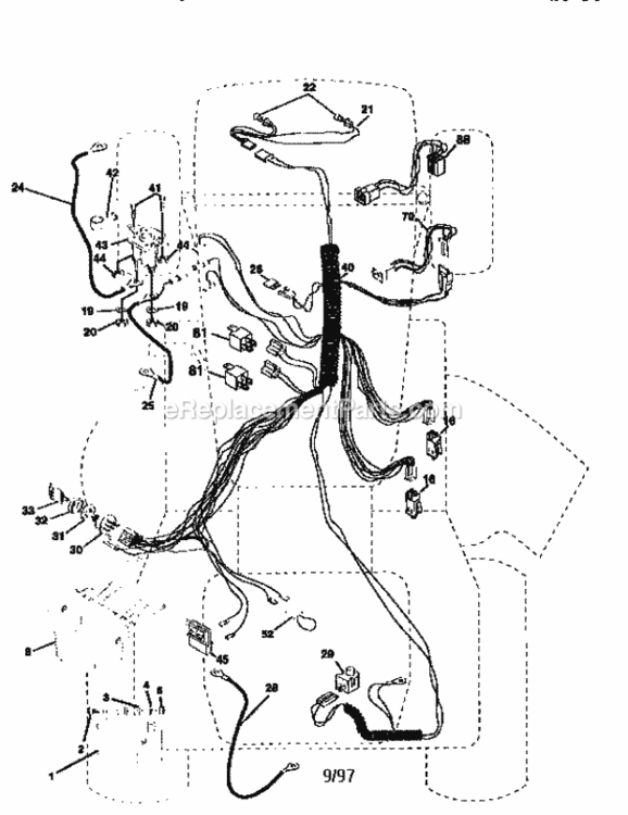 Page A Diagram and Parts List for 917259555  Craftsman Lawn Tractor