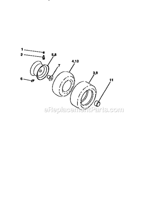 Page G Diagram and Parts List for 917259555  Craftsman Lawn Tractor