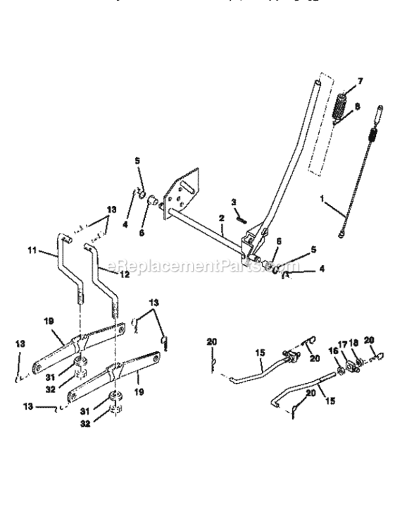 Page I Diagram and Parts List for 917259555  Craftsman Lawn Tractor