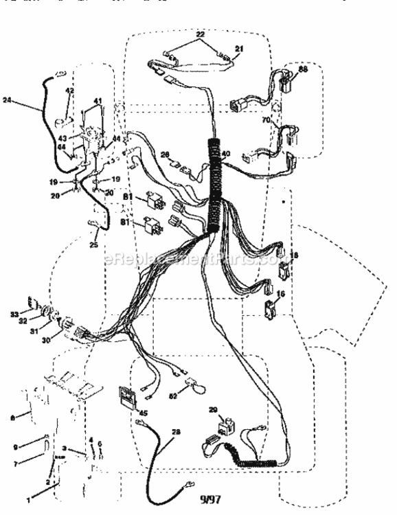 Page A Diagram and Parts List for 917259556  Craftsman Lawn Tractor