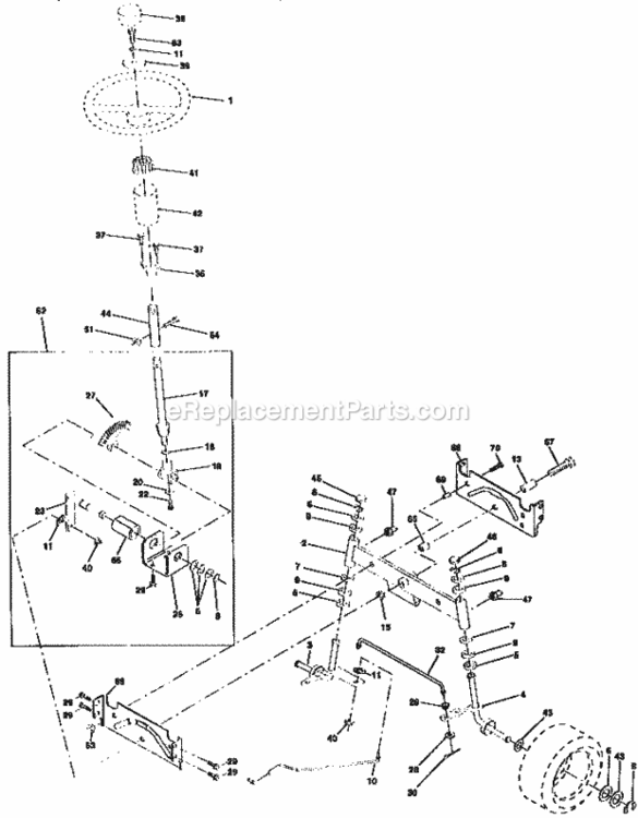Page D Diagram and Parts List for 917259556  Craftsman Lawn Tractor