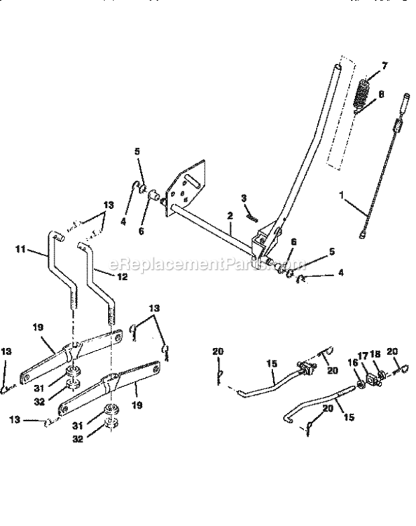 Page I Diagram and Parts List for 917259556  Craftsman Lawn Tractor