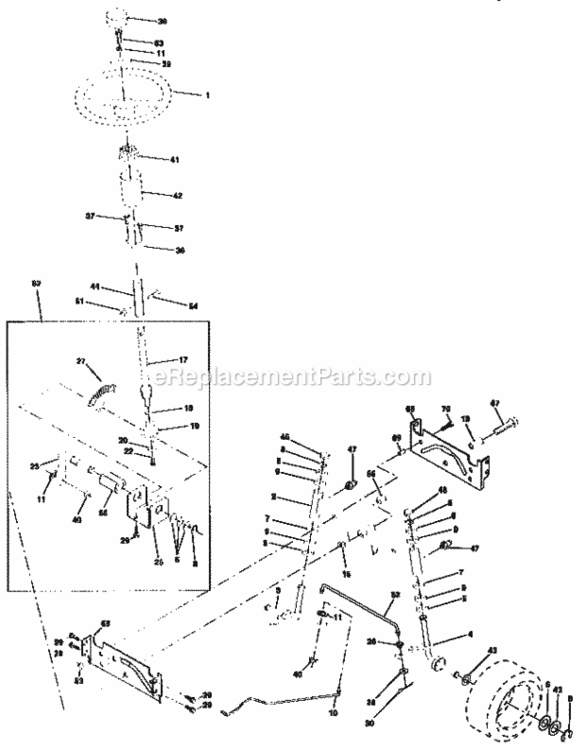 Page D Diagram and Parts List for 917259565  Craftsman Lawn Tractor