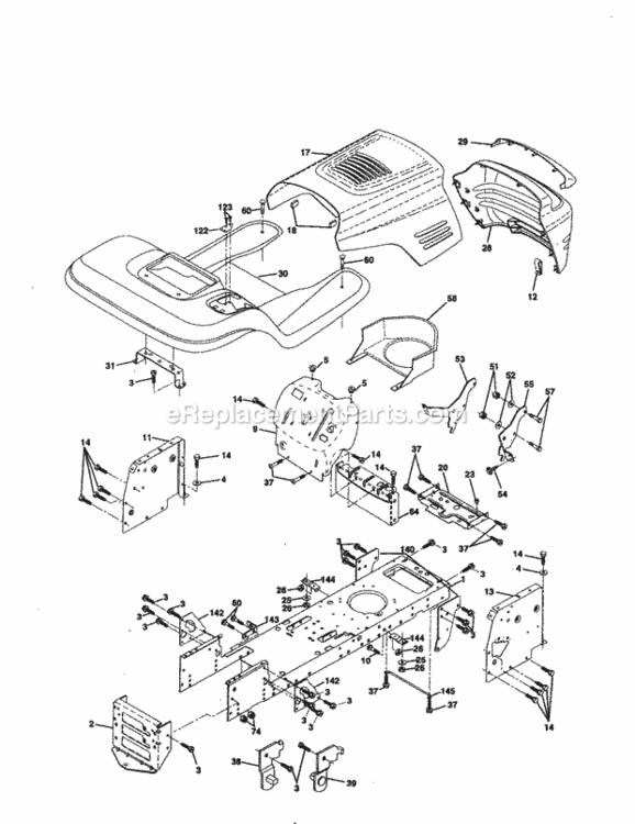 Page B Diagram and Parts List for 917259566  Craftsman Lawn Tractor