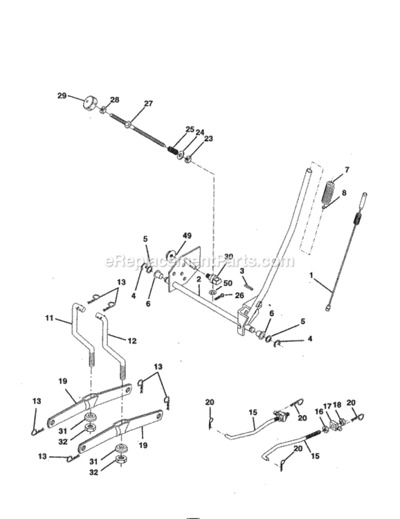 Page I Diagram and Parts List for 917259566  Craftsman Lawn Tractor
