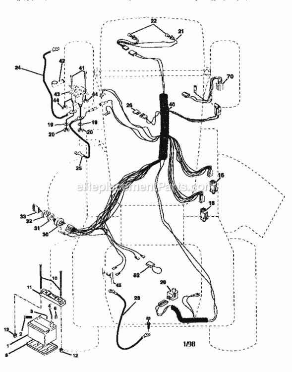 Page A Diagram and Parts List for 917259567  Craftsman Lawn Tractor