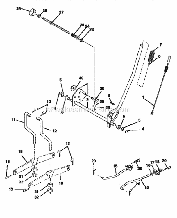 Page F Diagram and Parts List for 917259570  Craftsman Lawn Tractor