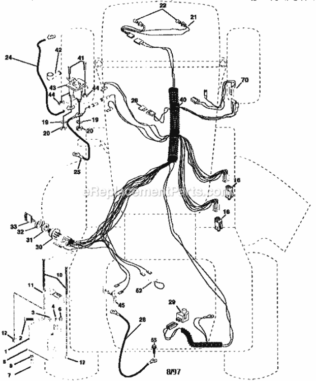 Page A Diagram and Parts List for 917259572  Craftsman Lawn Tractor