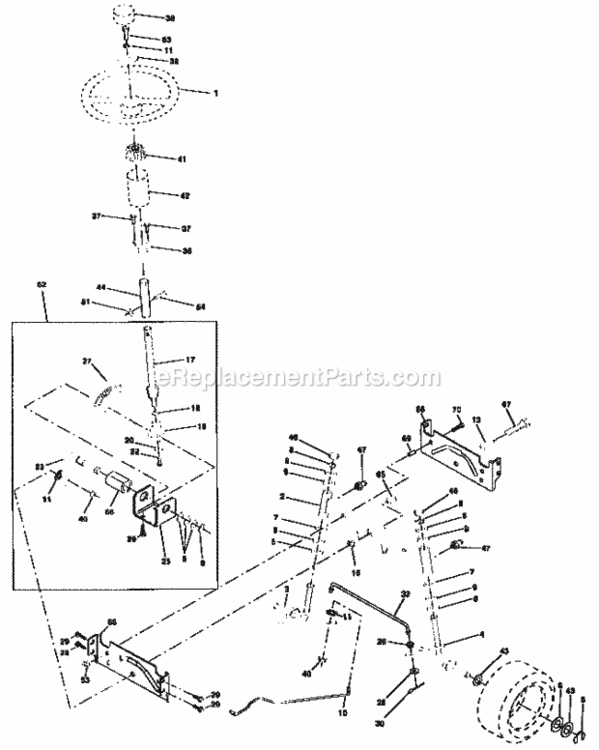 Page D Diagram and Parts List for 917259572  Craftsman Lawn Tractor