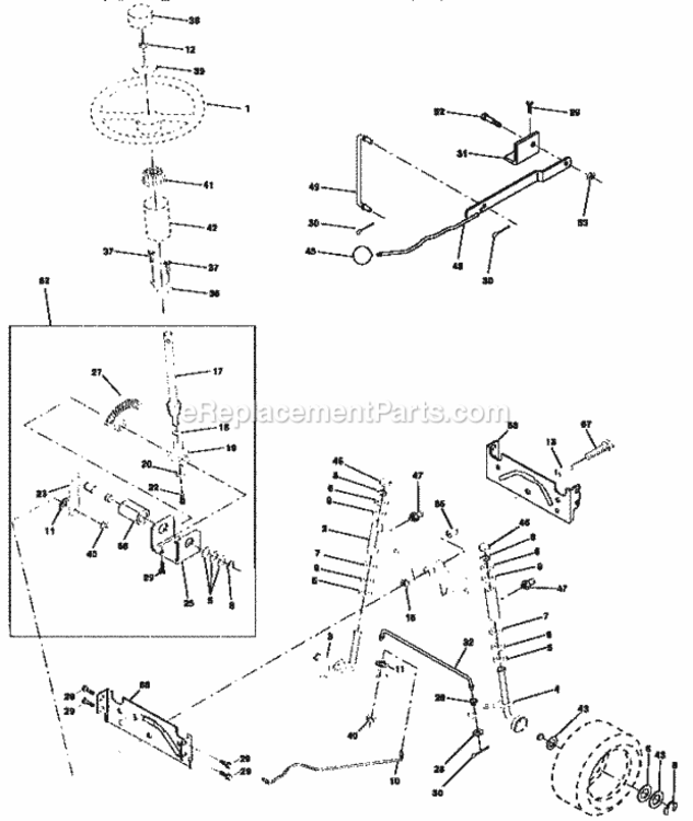 Page D Diagram and Parts List for 917259580  Craftsman Lawn Tractor