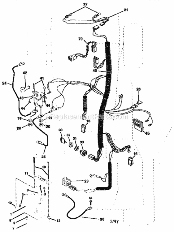 Page A Diagram and Parts List for 917259590  Craftsman Lawn Tractor