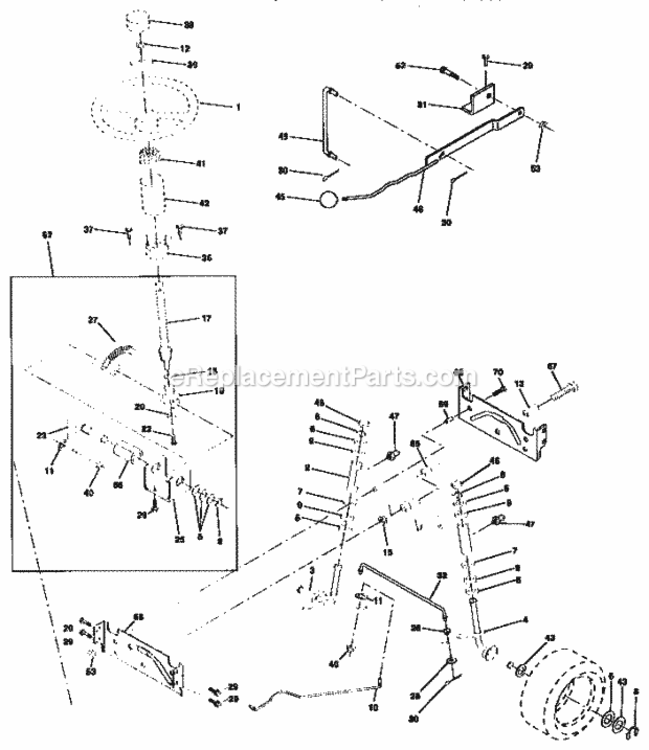 Page D Diagram and Parts List for 917259592  Craftsman Lawn Tractor