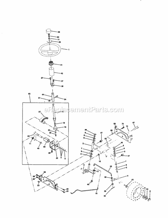 Page D Diagram and Parts List for 917259820  Craftsman Lawn Tractor