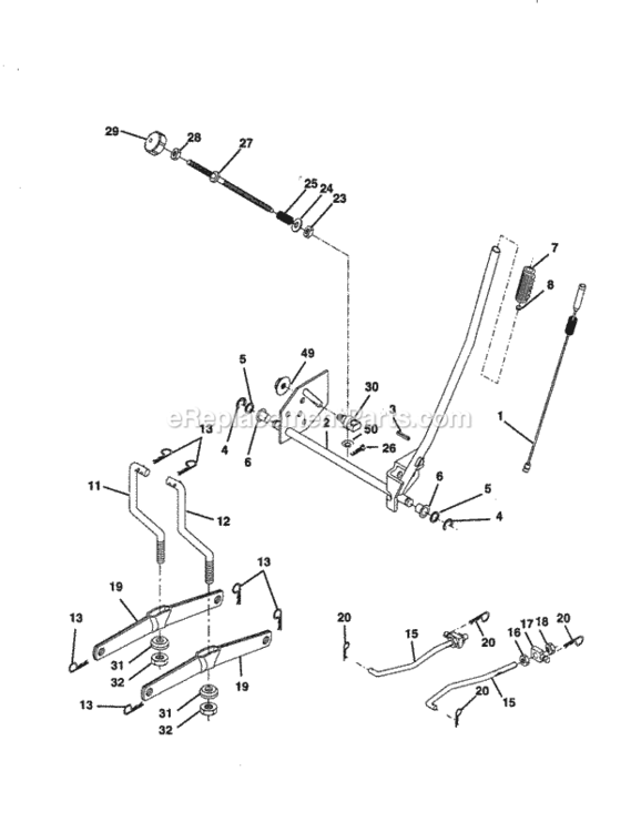 Page I Diagram and Parts List for 917259820  Craftsman Lawn Tractor