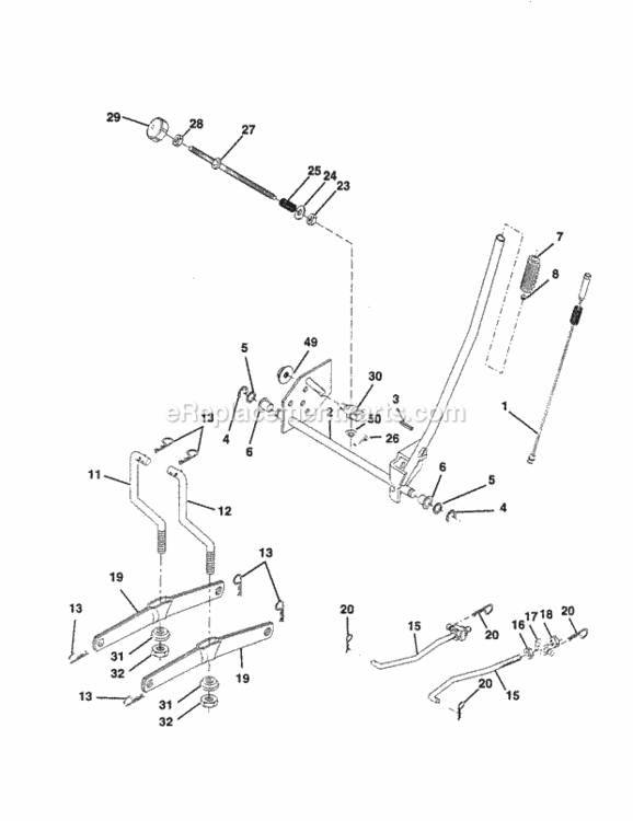 Page I Diagram and Parts List for 917259830  Craftsman Lawn Tractor