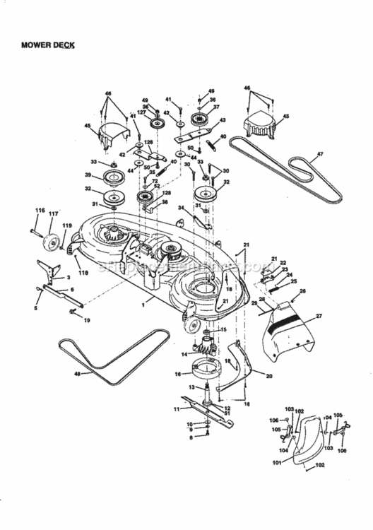 Page I Diagram and Parts List for 917259860  Craftsman Lawn Tractor
