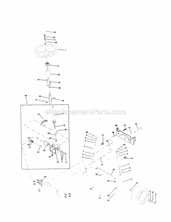 Page F Diagram and Parts List for 917259910  Craftsman Lawn Tractor