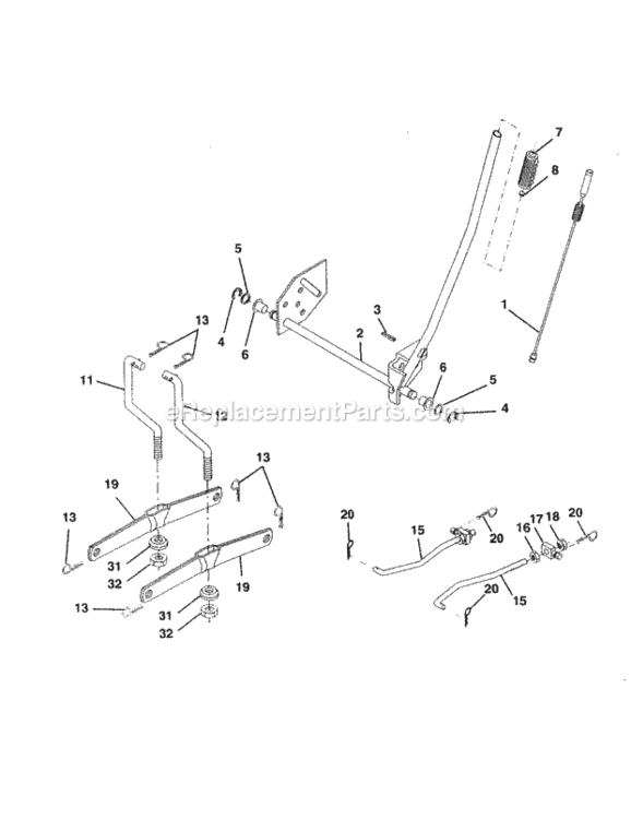 Page I Diagram and Parts List for 917259910  Craftsman Lawn Tractor