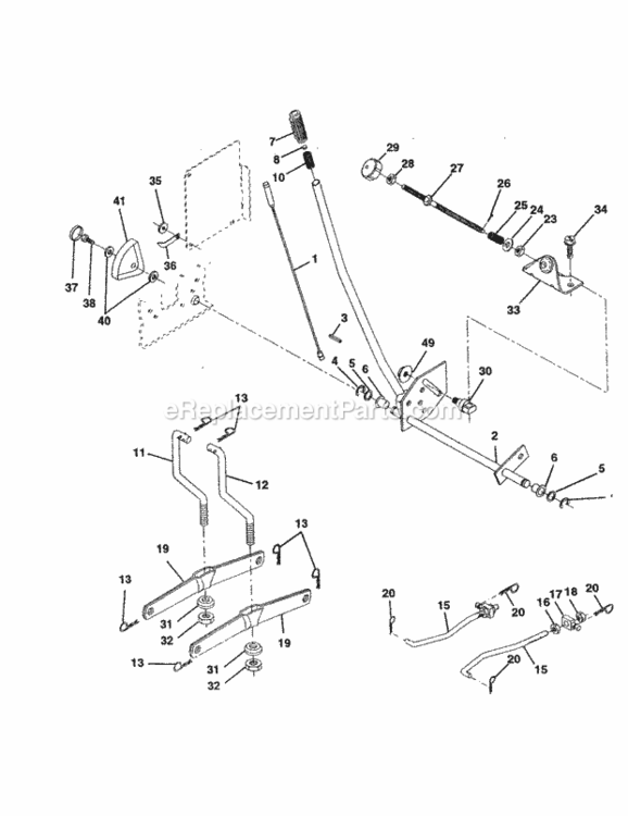 Page G Diagram and Parts List for 917259930  Craftsman Lawn Tractor