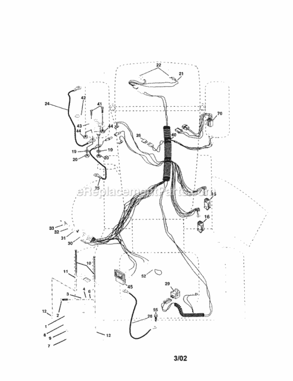 Page A Diagram and Parts List for 917259940  Craftsman Lawn Tractor
