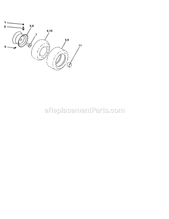 Page E Diagram and Parts List for 917259940  Craftsman Lawn Tractor